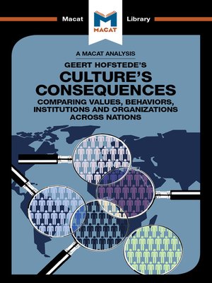 cover image of A Macat Analysis of Geert Hofstede's Culture's Consequences: Comparing Values, Behaviors, Institutes and Organizations across Nations